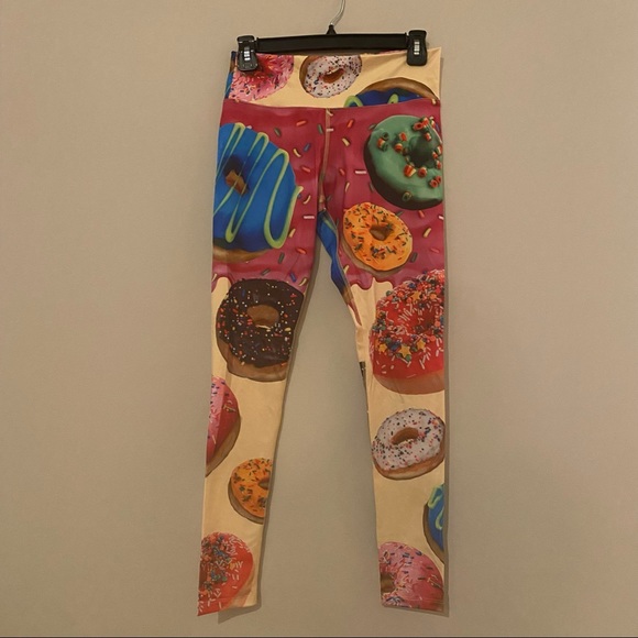 2/$30 Sleefs Donuts Print Tights Leggings Small S - Picture 1 of 5